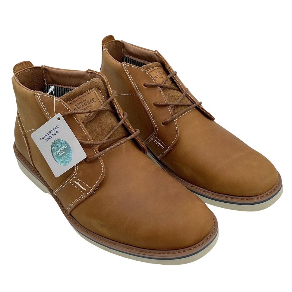 Nunn Bush Buchanan Mens Tan Brown Leather Chukka Boots 81098-239 Size 8M NEW